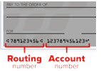 Image of Routing and Account Number